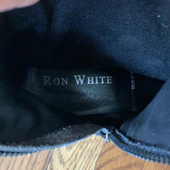 Ron White Dark Grey Tall Leather Boots - Picture 8 of 9